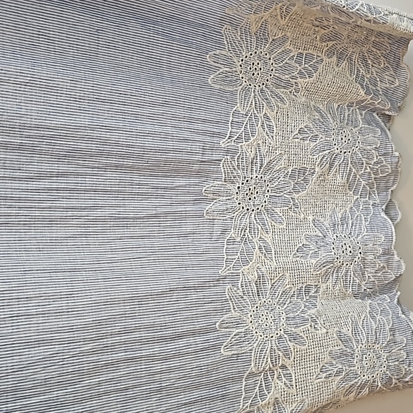 Cristina Gavioli Italian Blue And White Cotton Striped Dress - Picture 5 of 8